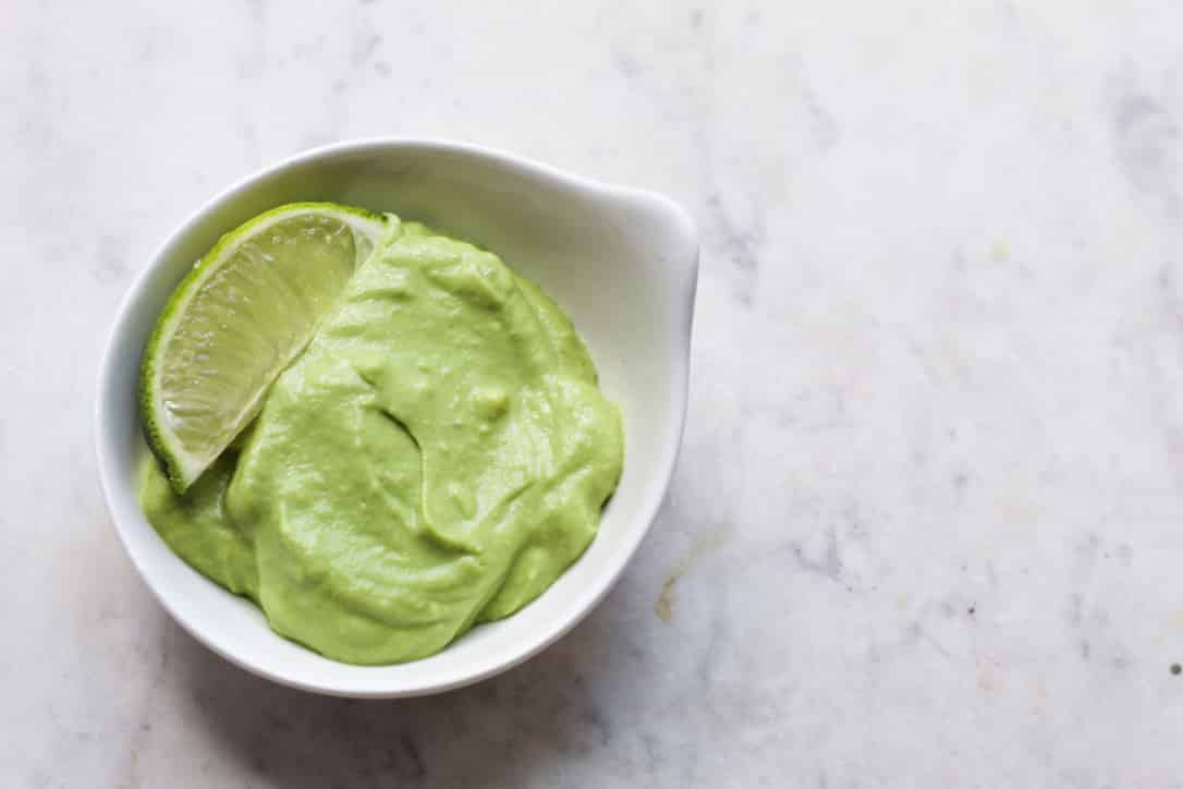 lime, avocado, sauce, dressing