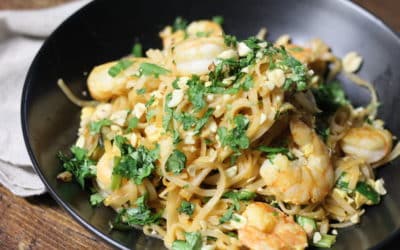 Spicy Shrimp Bowls with Noodles