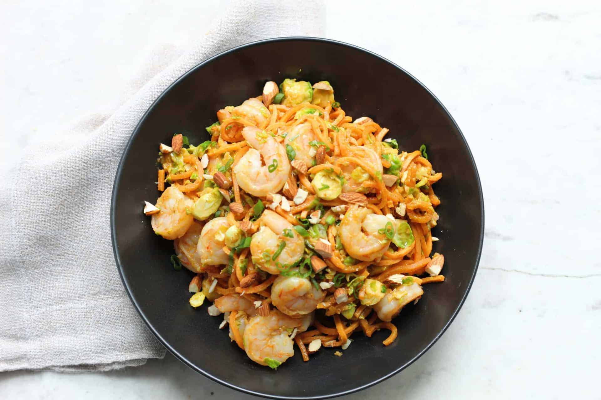 Recipe, Seafood, Noodles, Dinner, Lunch, Shrimp, Sweet Potato