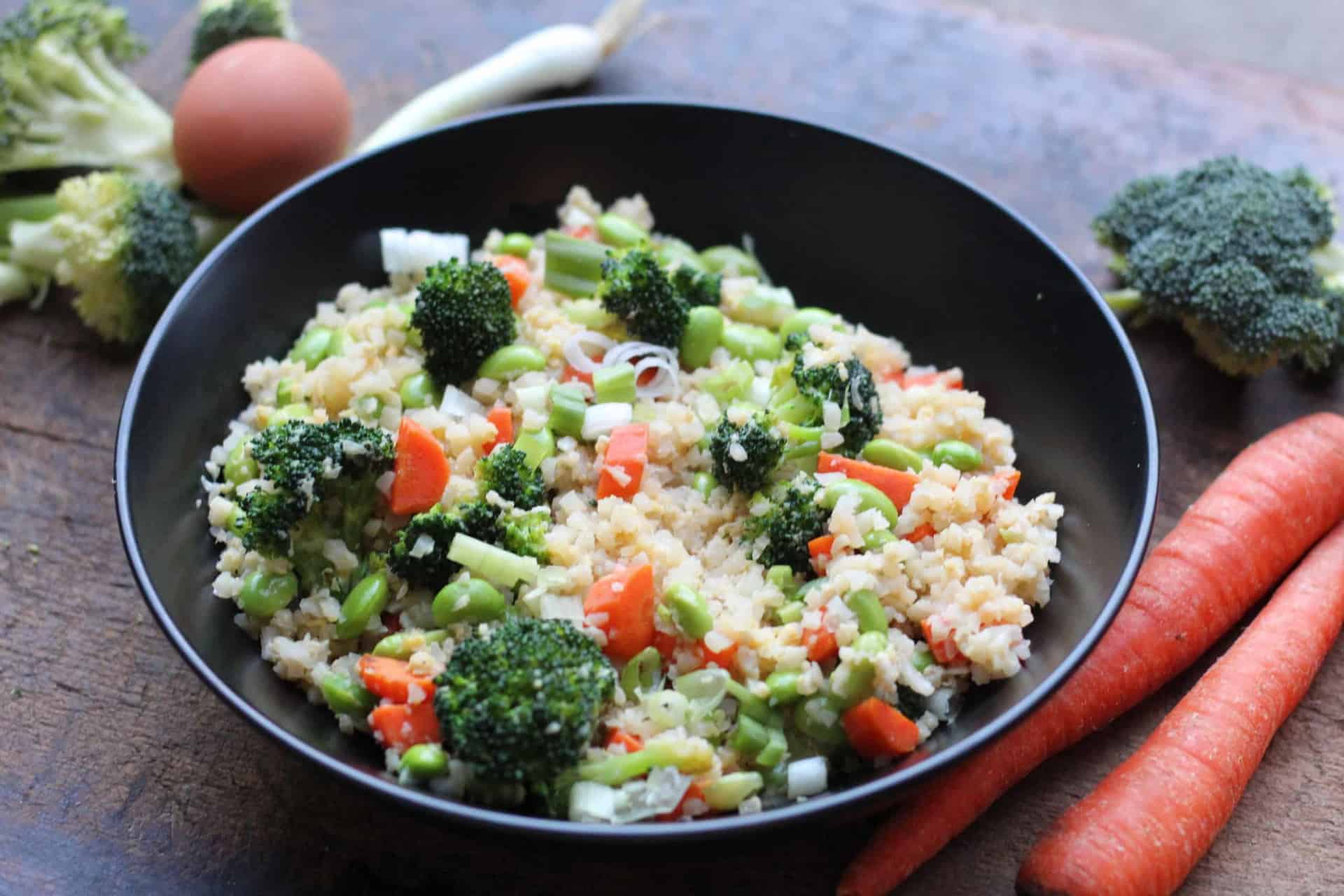 Side Dish, Vegetarian, Quick & Easy,, Cauliflower Rice, Cauliflower, Mediterranean diet