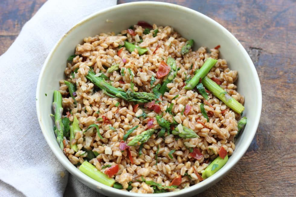 Farro, Sides, Holiday, Whole Grain, Mediterranean, Mediterranean diet, Champagne