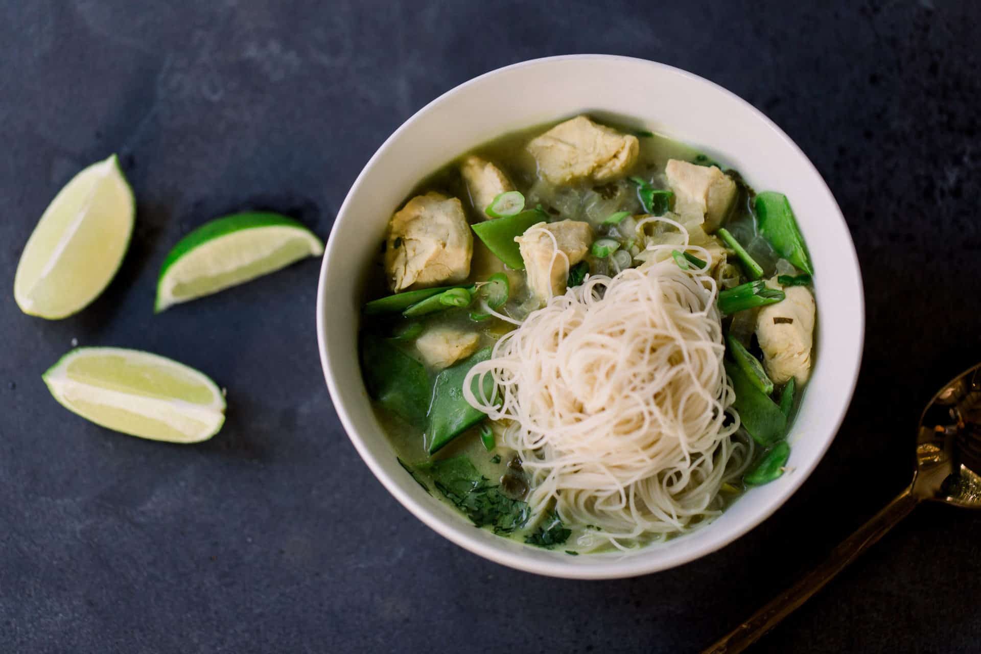 Thai Green Curry Chicken Soup