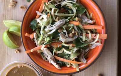 Spicy Peanut Zoodle Salad