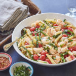 Shrimp, Seafood, Spring, Asparagus, Pasta, Dinner, Quick & Easy, Mediterranean diet, Mediterranean