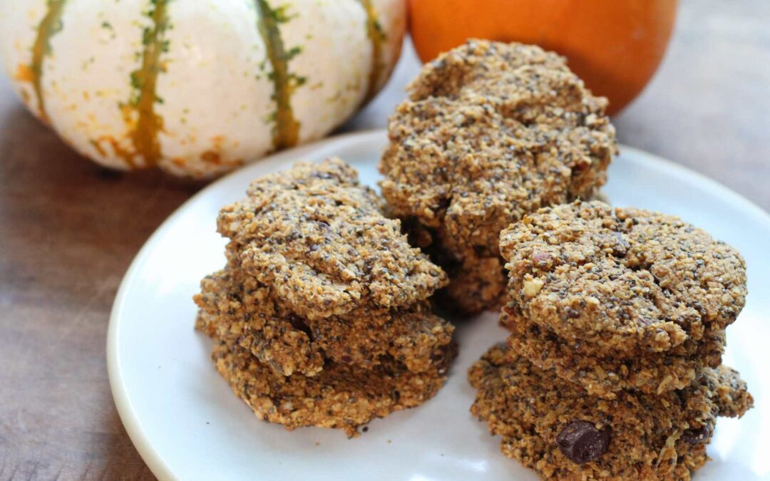 Vegan Pumpkin Oatmeal Breakfast Cookies