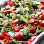 sheet pan sesame chicken and veggies