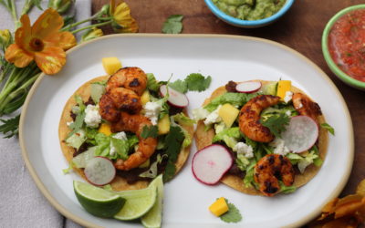 Spicy Shrimp Tostadas