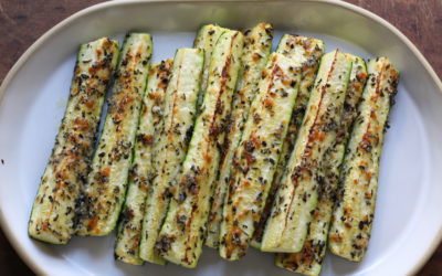 Parmesan and Herb Roasted Zucchini