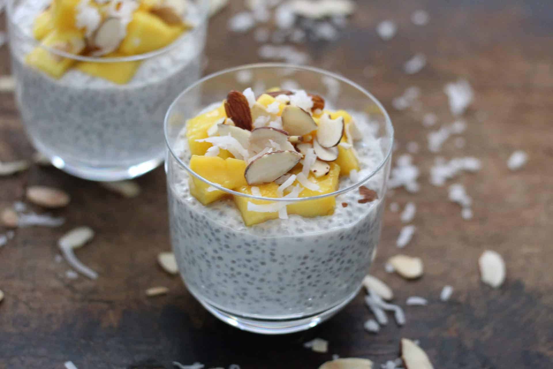 Coconut chia seed pudding