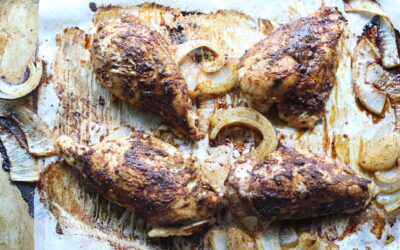 Sheet Pan Roasted Harissa Chicken