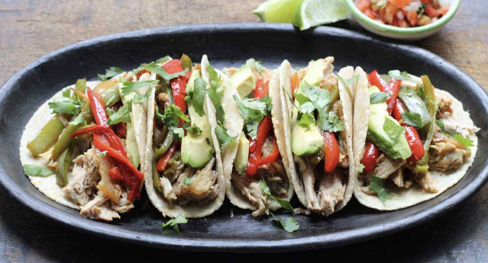 Slow cooker pulled pork tacos