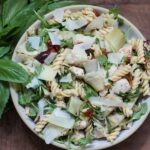 Mediterranean Pasta Salad with Sun Dried Tomatoes and Basil