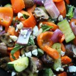 Mediterranean Roasted Vegetables with Feta and Basil