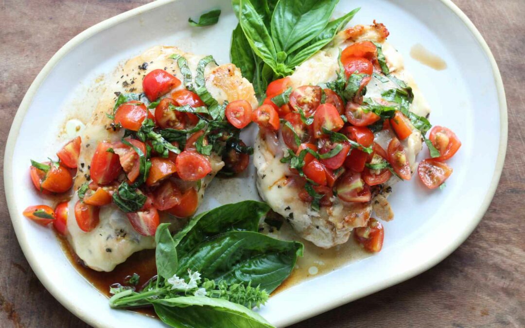 Easy Bruschetta Chicken Bake