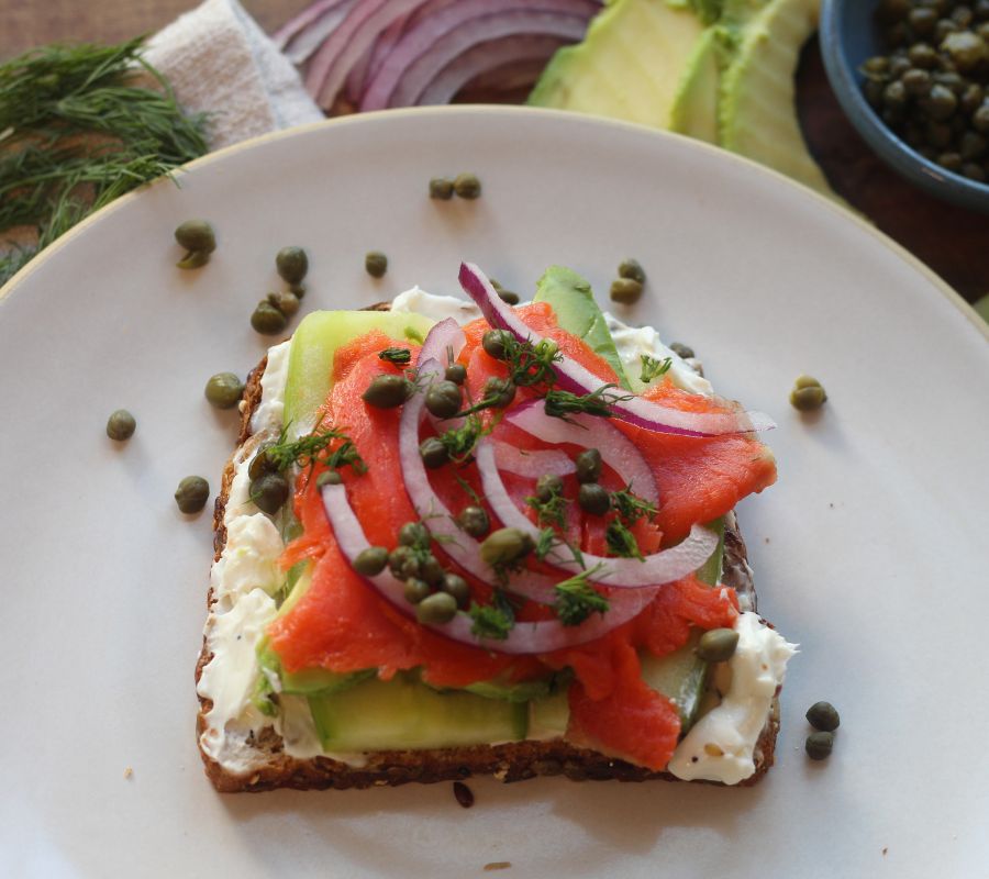 smoked salmon toast